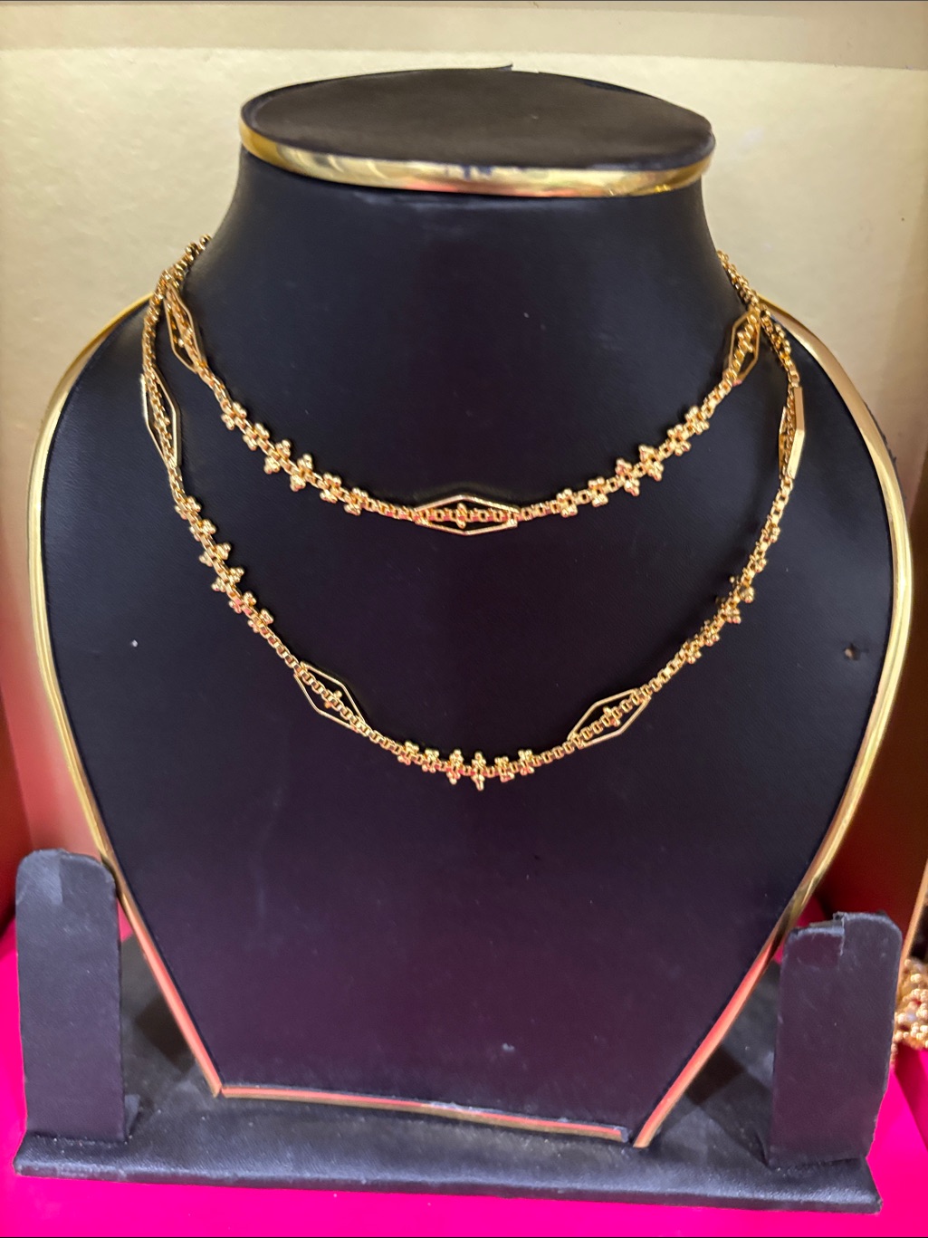 Elegant Gold-Tone Layered Necklace - Women Jewelry